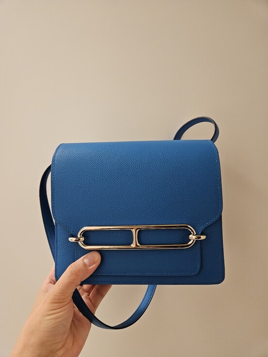Hermes Handbags - Mini Roulis Bleu Frida